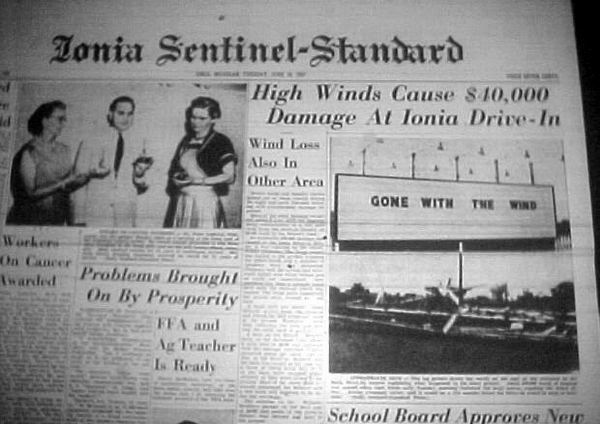 Ionia Drive-In Theatre - From Andrew The Libriarian (newer photo)